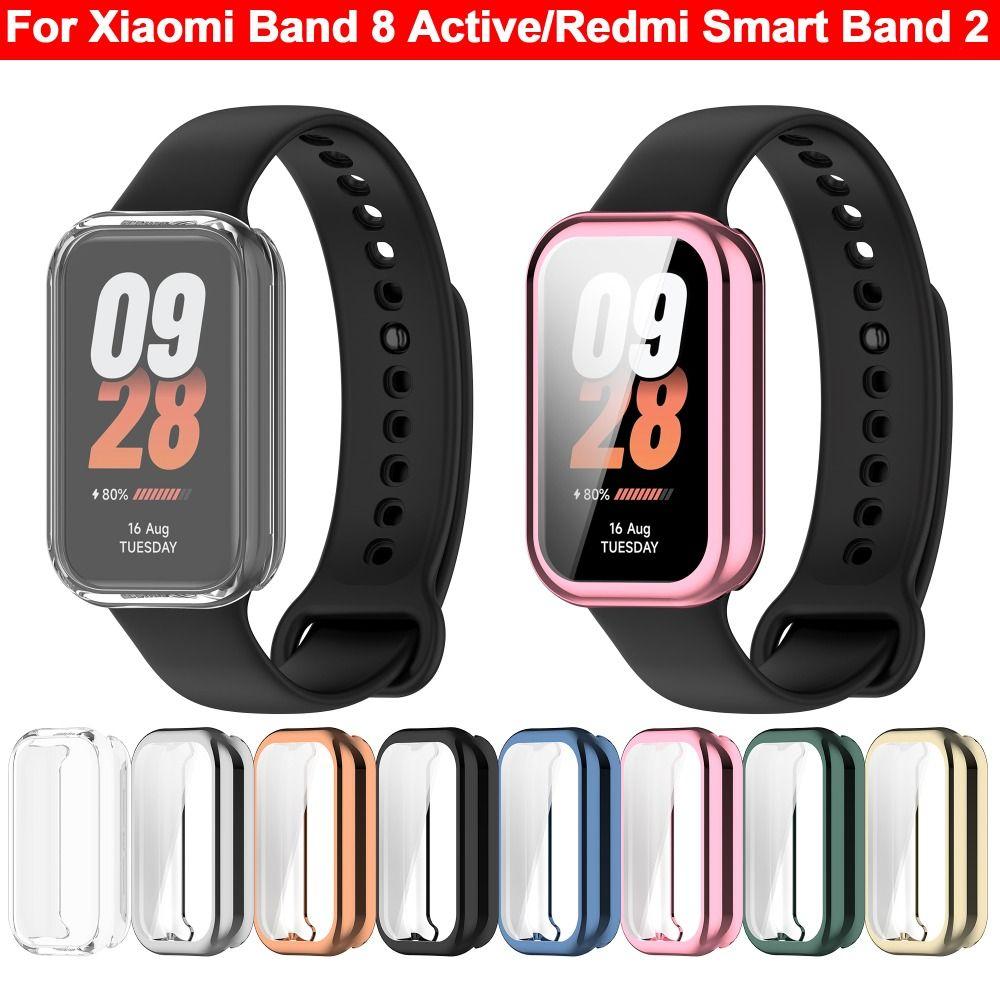 Bumper Screen Protector Smart Protective Shell for Xiaomi Band 8 Active/Redmi Smart Band 2