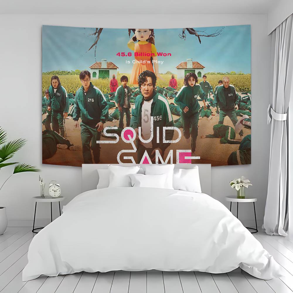 TV Game SSquids Anime Tapestry Art Science Fiction Room Home Decor Wall Art Decor