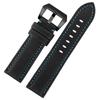 Classic 24mm Watchband Fit For Panerai Luminor PAM01661 Black Blue Nylon Fabric Canvas Genuine Leather Strap Pin Buckle