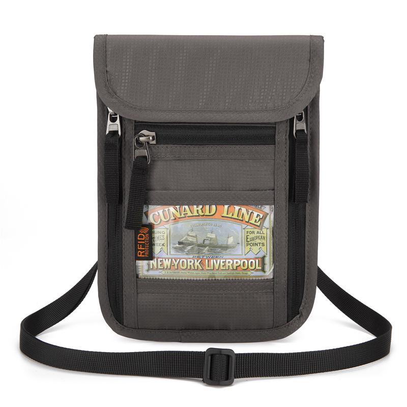 Multipurpose Anti-Theft Neck Wallet: Slim Passport & ID Holder for Convenient Travel
