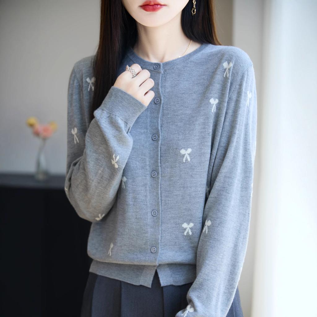 DAFIFY Женские модные повседневные свитера с длинным рукавом и круглым вырезом на осень-зиму