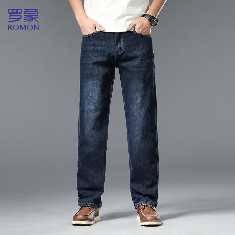 Мужские джинсы прямого кроя Romon свободного покроя, стрейч
