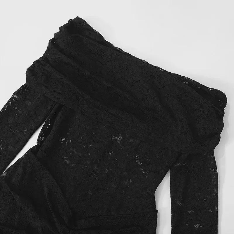 Летний кружевной сексуальный комбинезон 2025 года для европейских и американских женщин