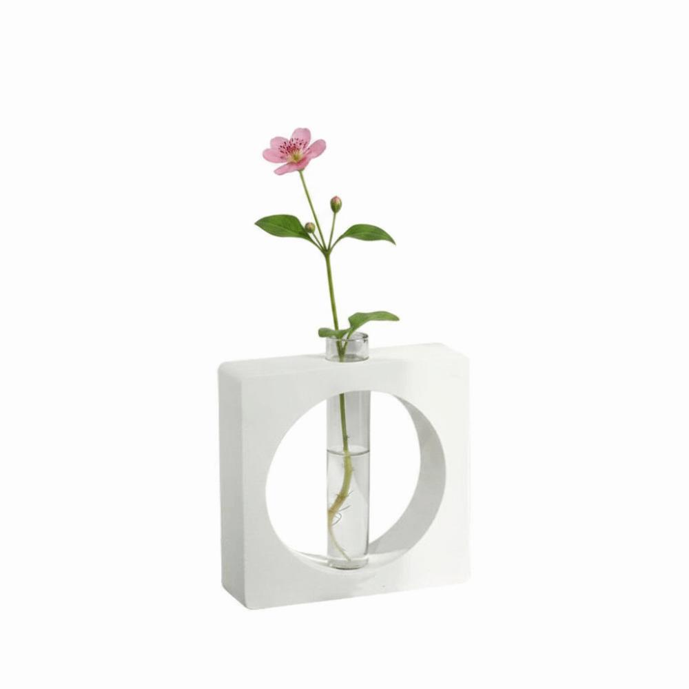 Geometric Shape Aroma Diffuser Bottle Modern Hydroponic Flower Pot Reed Diffuser Home Decor