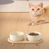 Миски для кошек, керамическая керамика, миска для домашних животных, блюдо для собак, приподнятое для подарка