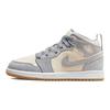 Детские кроссовки Air Jordan 1 Mid SE PS Coconut Milk Particle Grey Cream White DN4345-100