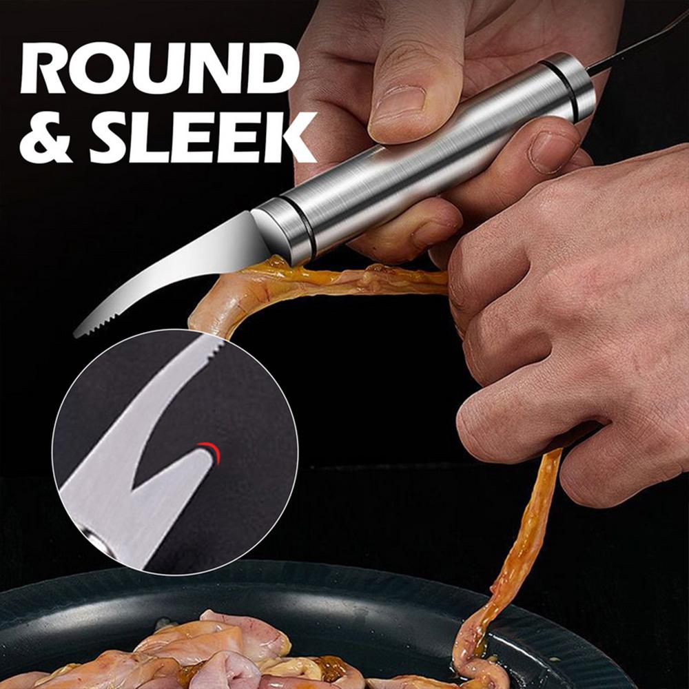 6 в 1 Нож для чистки креветок из нержавеющей стали Нож для резки креветок Многофункциональный быстрый инструмент для чистки креветок Инструмент для очистки от панциря Инструмент для морепродуктов