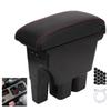 Car Center Console Armrest Box with 3 USB Ports Large Capacity Smooth Touch Replacement For Suzuki