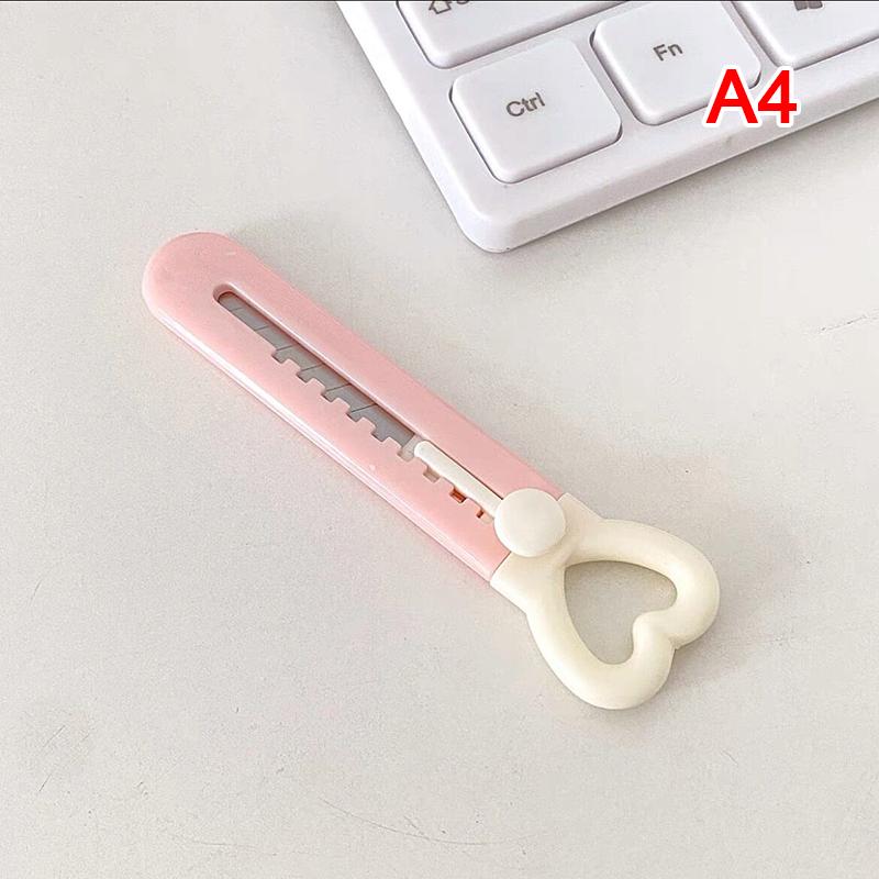 Мини-карманный мини-карманный нож с сердечком Kawaii, художественный универсальный нож, экспресс-нож