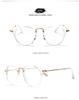 Anti Blue Light Glasses Vintage Metal Frame Men Women Round Frame Eyeglasses Eye Protection for Reading Computer Eyewear