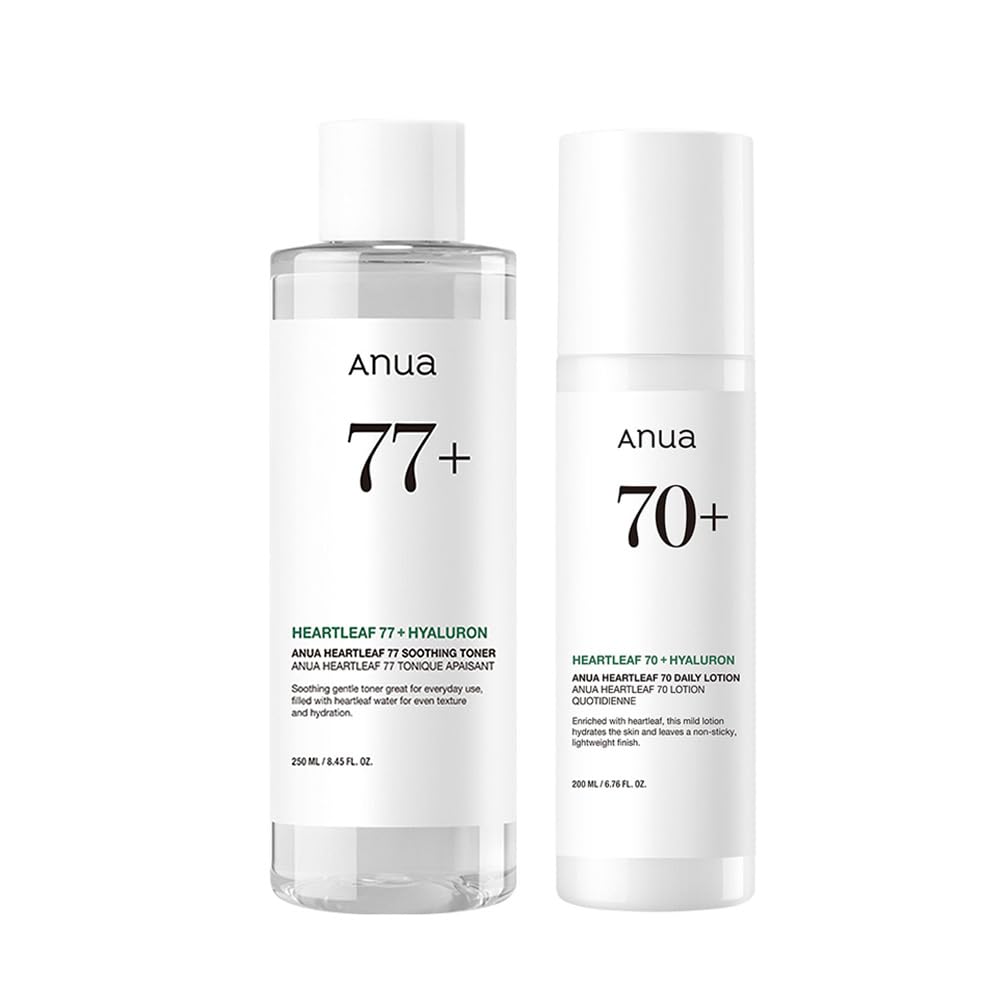 ANUA Houttuynia Cordata Soothing Set Soothing Care Set for Sensitive Skin Moisturizing Toner Rich in Hydration Suitable for Oily Combination Skin