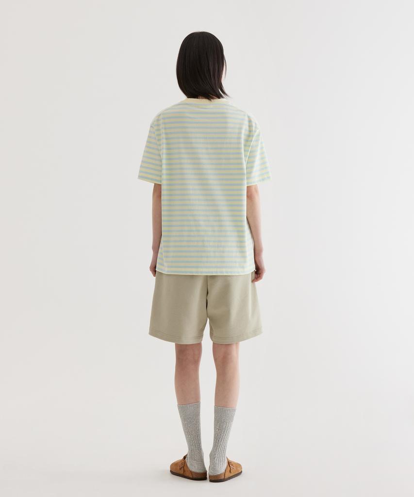 COVERNAT Basic Striped T-Shirt Lemon