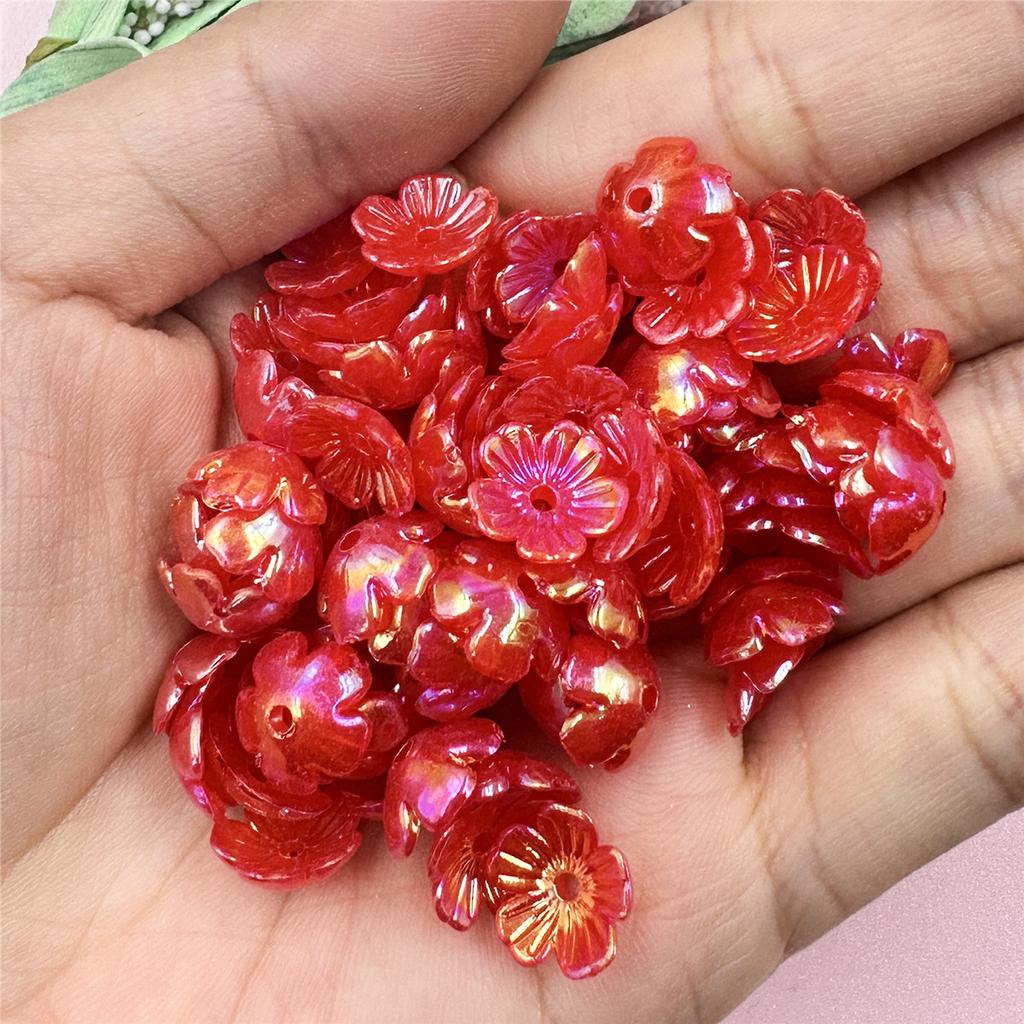 300 шт. свободные бусины, модные, сделай сам, маленький цветок ромашки, 10,5 мм, акриловый кулон для изготовления ювелирных изделий