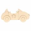 Wooden Car To Decorate - Medium - 20 Cm - Beige - Customizable - Decorative Objects