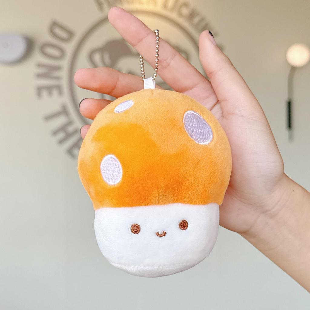 Mushroom Plush Pendant Toy - Claw Machine Prize, Street Stall Gift, Wedding Ring Toss Doll
