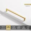 Квадратная Ярко-Золотая и Серебряная Ручка для Кухонного Шкафа - Современная Минималистичная Черная Ручка для Ящика и Шкафа из Алюминиевого Сплава
