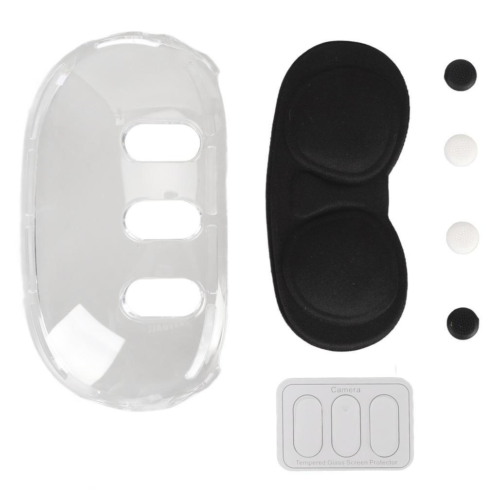 VR Headset Protective Shell Cover Compatible For Meta Quest 3 Protective Lens Cover Joystick Anti Skid Cap VR