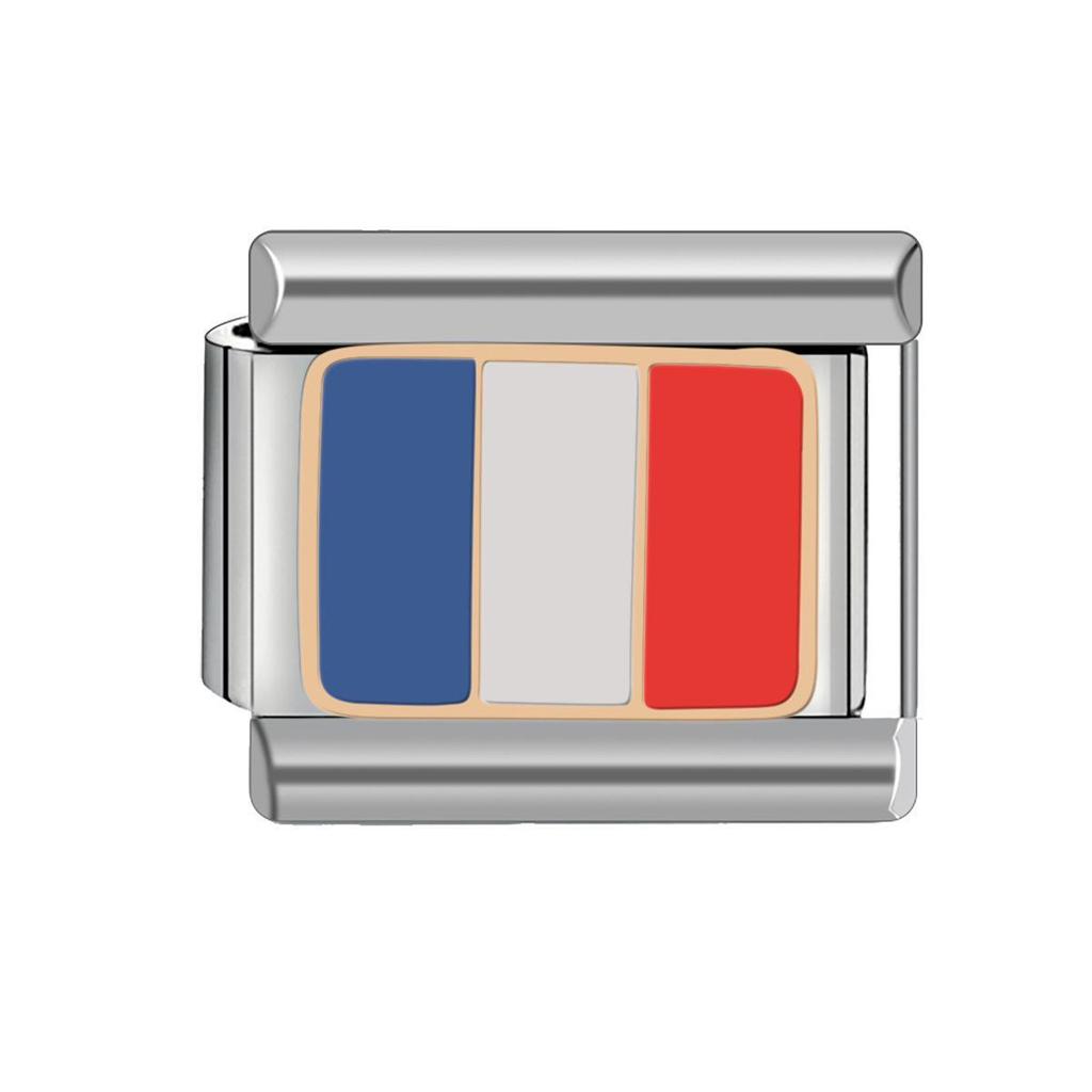 9MM Italian Charm Bracelet: Summer Flag Series DIY Fashion