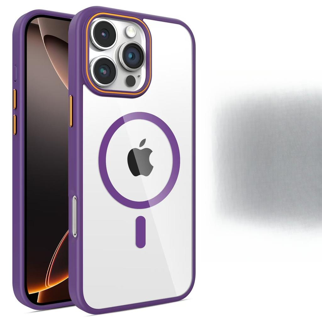 Подходит для Apple 16PRO Прозрачный чехол для телефона, Магнитный акриловый iPhone14 в тон