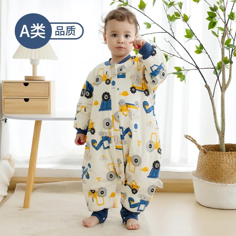 Cotton Baby Sleeping Bag Thickened Winter Toddler Anti-kick Blanket Kindergarten