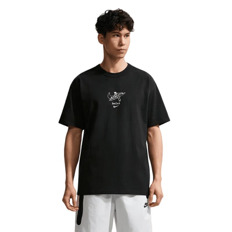 Nike Мужская вязаная спортивная футболка с круглым вырезом и короткими рукавами