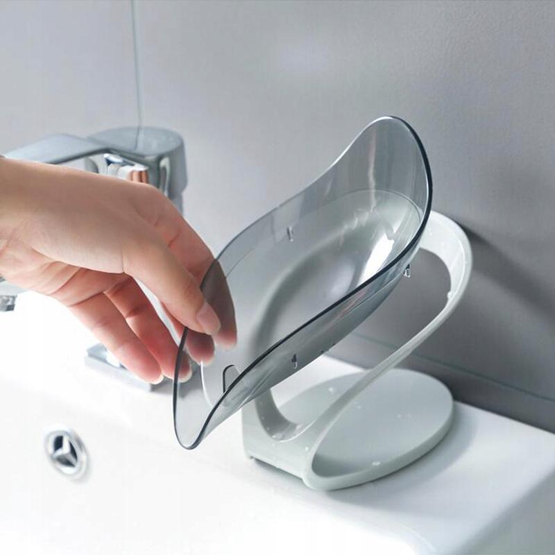 Soap dish leaf Gray