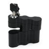 Aluminum Gas Can Pack Mount Lock For Standard Gasoline Pack Motorcycle Double Locking Mount Handle Fuel Tank Bracket