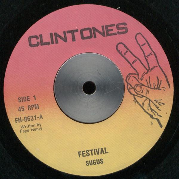 7-дюймовая пластинка SUGUS Festival FH8631 Clintones US Reggae Ska Dub Б/у