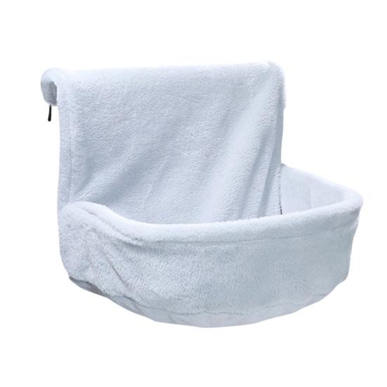 Подвесная лежанка для кошек Лежанка-присоска для окна Кроватка-гамак из плюша с съемным моющимся чехлом для сна и отдыха домашних кошек