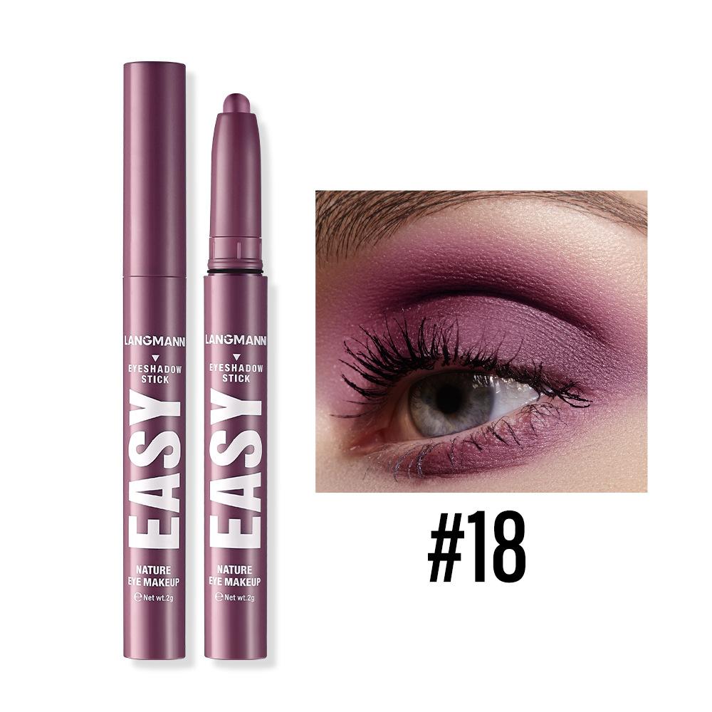 Monochrome Eye Shadow Stick Waterproof Lasting Highgloss Metallic Pearlescent Matte Eyeshadow Lying Silkworm Eyeliner Pen Makeup
