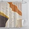 3D печать абстрактный линейный стиль акварельный набор штор для душа водонепроницаемый полиэстер занавеска для ванной украшение для дома с крючками