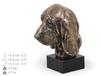 Бассет-хаунд - Статуя собаки, бюст на каменном постаменте, скульптура, трофей для выставки собак от бренда Art-Dog