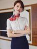 Профессиональный костюм бортпроводника China Southern Airlines: Элегантный темно-красный жилет и платье для приема