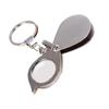 Professional Mini Handheld Folding Magnifiers Key Chain Magnifiers 15X Magnifying Glass Lens