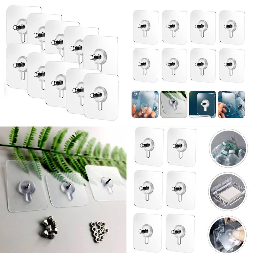 Клейкий крючок без сверления Нержавеющая сталь Прозрачный настенный для организации дома