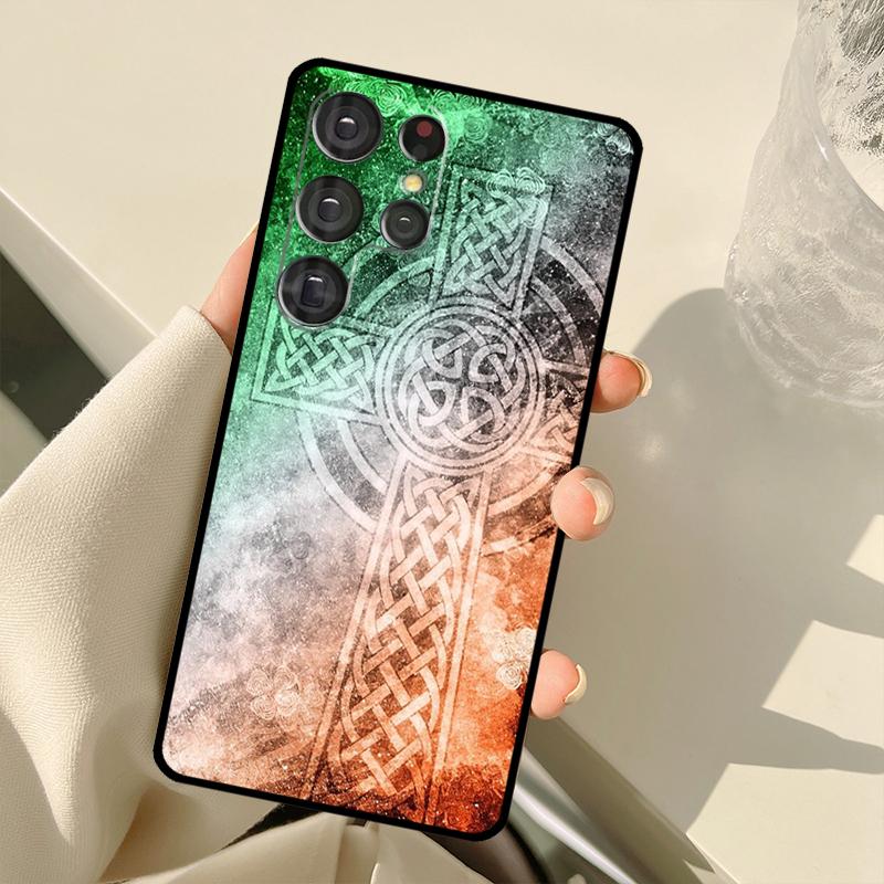 Ирландия Трилистник Счастливый Чехол Для Samsung Galaxy S24 Ultra S21 S22 S23 S25 Ultra S9 S10 Plus S20 FE S25 FE Задняя Крышка