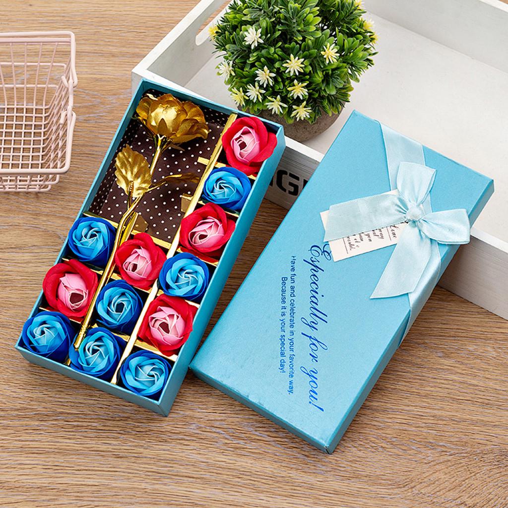 Women For Whom You Loved Pretty Red Rose Nice Girls Unique Gift For Mom 13Pcs