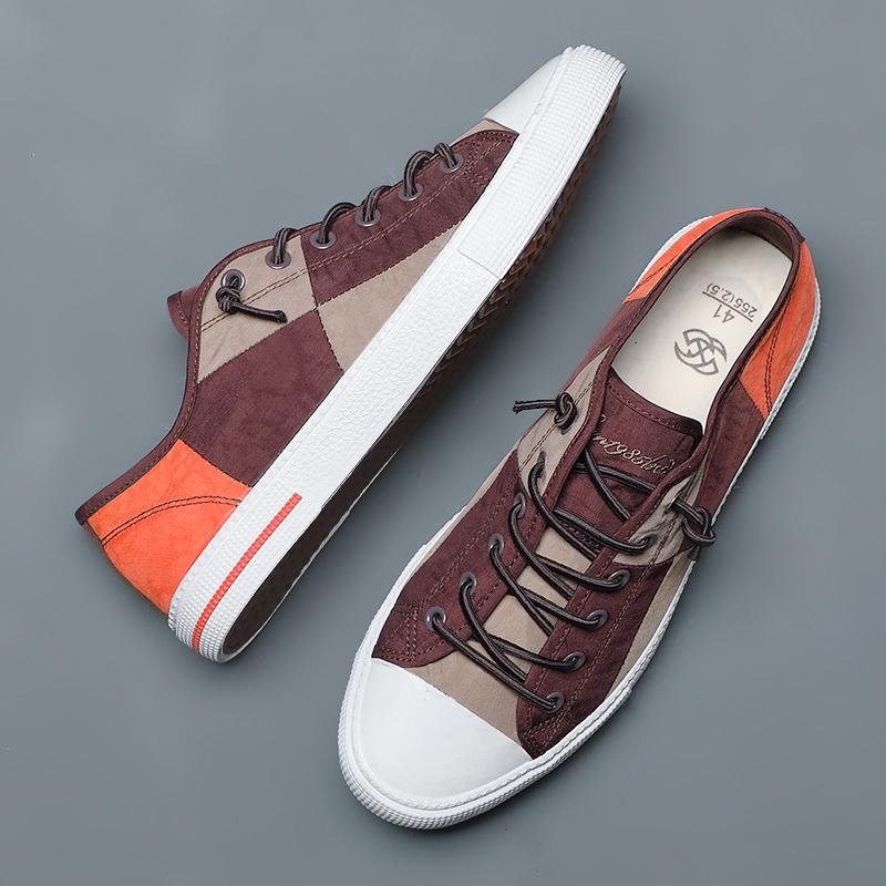 Fashion 2025 Men Casual Shoes Mens Canvas Shoes for Men Shoes Men Fashion Flats Brand Fashion Men's Driving Shoes Men Sneakers
