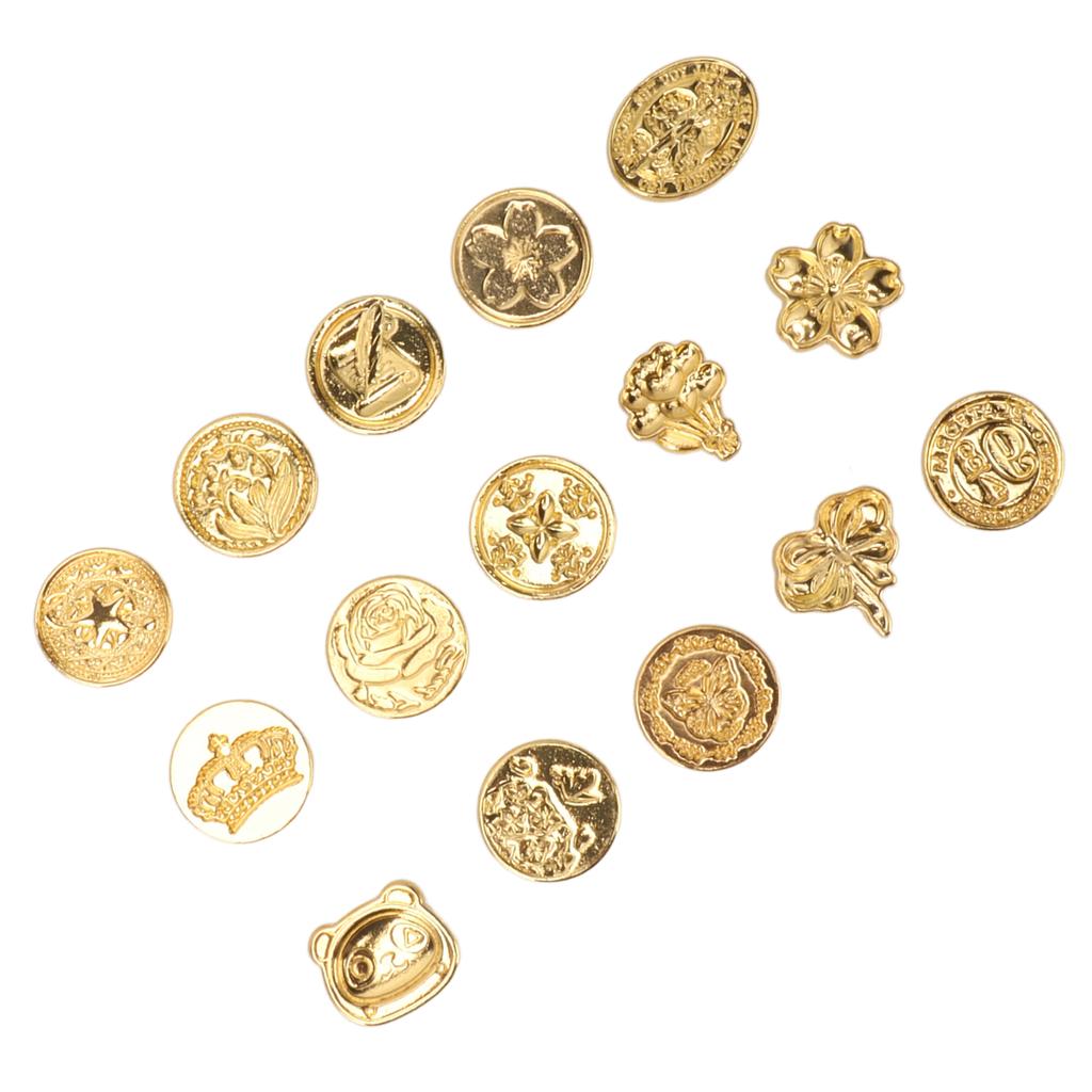 Набор из 15 шт. восковых штампов для запечатывания, креативные головки для запечатывания восковых штампов особой формы для конвертов и открыток