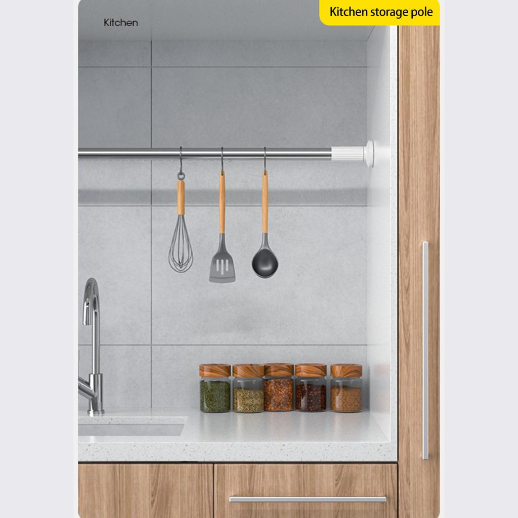 Карниз для штор TENSION, удлиненный карниз для штор без сверления для окна или ванной комнаты, патио, регулируемый пружинный карниз для душевой шторы, простой в установке