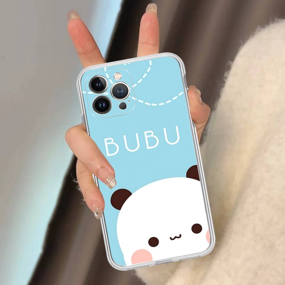 Милый Чехол для Телефона Bubu Dudu Для IPhone 11 13 16 12 17 14 15 Pro Max Plus Мягкая Прозрачная Задняя Крышка Coque