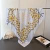 Small Fresh Flower Satin Imitation Silk Printing Large Square Scarf Silk Scarf Shawl Headscarf Neck Protection Scarf Neck Decoration Women'S Scarf