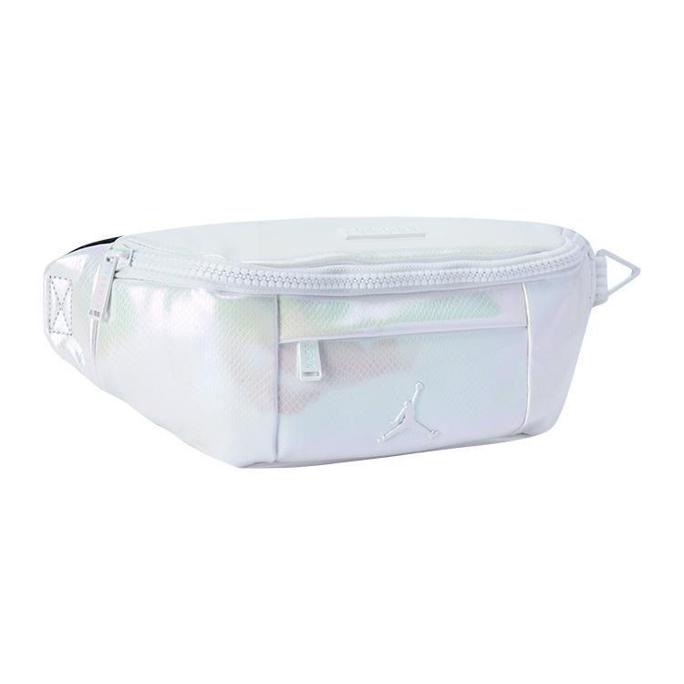 New Jordan Synthetic Leather Fanny Pack Unisex White JD2513105AD-004