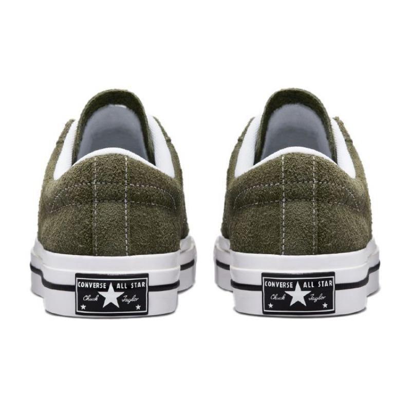 Converse Серия One Star Унисекс Низкие Кеды Винтажные Повседневные Оливково-Зеленые 171585C