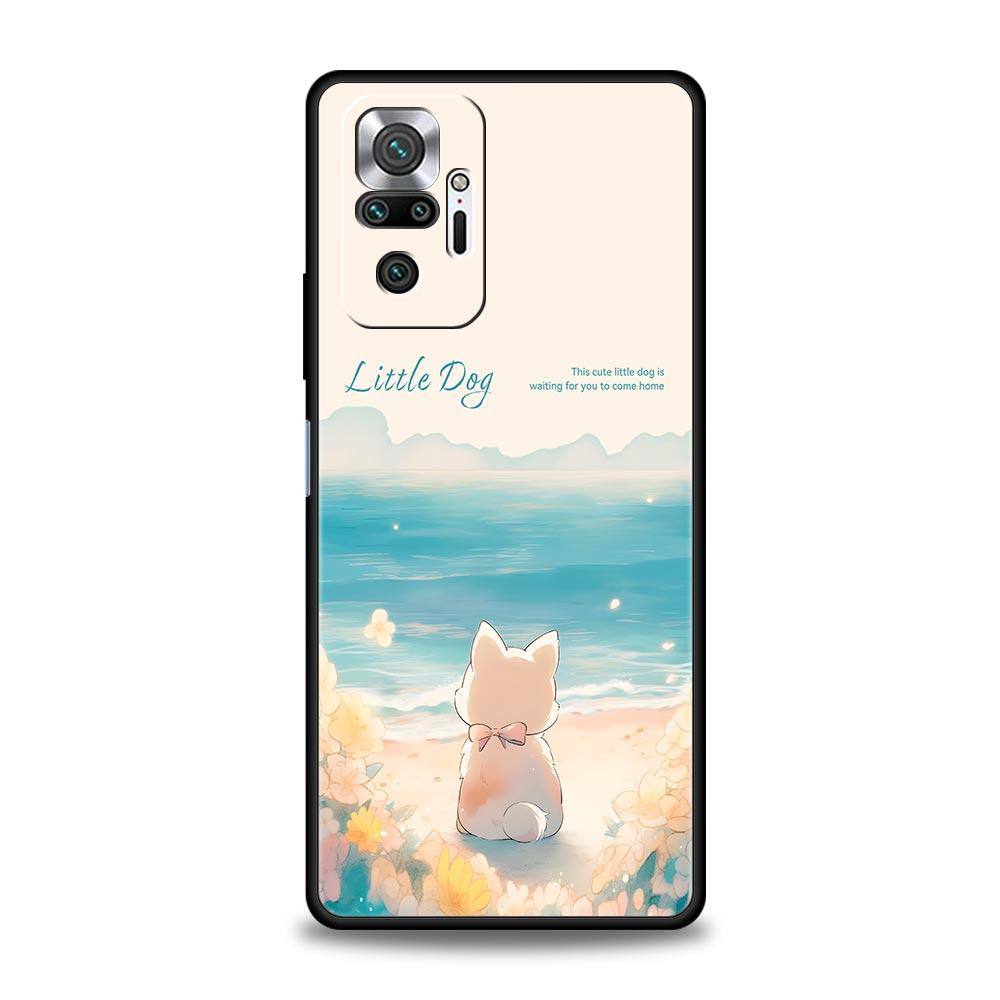 Милый мультяшный пес Морской кролик Чехол для телефона для Xiaomi Redmi Note 15 14 13 12 5G 11 10 Pro Plus 4G 9S 14C 13C 12C 10C Мягкий чехол