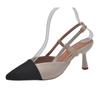 Stylish Baotou Sandals Summer New Pointy Toe Shallow Mouth Slip-on High-heeled Women's Shoes