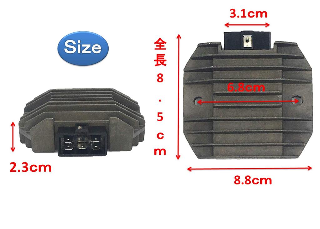 World Imp Motor Motorcycle Regulator for Yamaha Majesty 250, YZF-R1, TDM 850, YZF-R6, YZF600R, T-MAX, Universal Fit