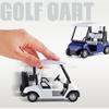 1/20 Scale Alloy Golf Cart Model Toys Metal Diecast Car Model High Simulation Pull Back Vehicle Toy Collection Boy Birthday Gift