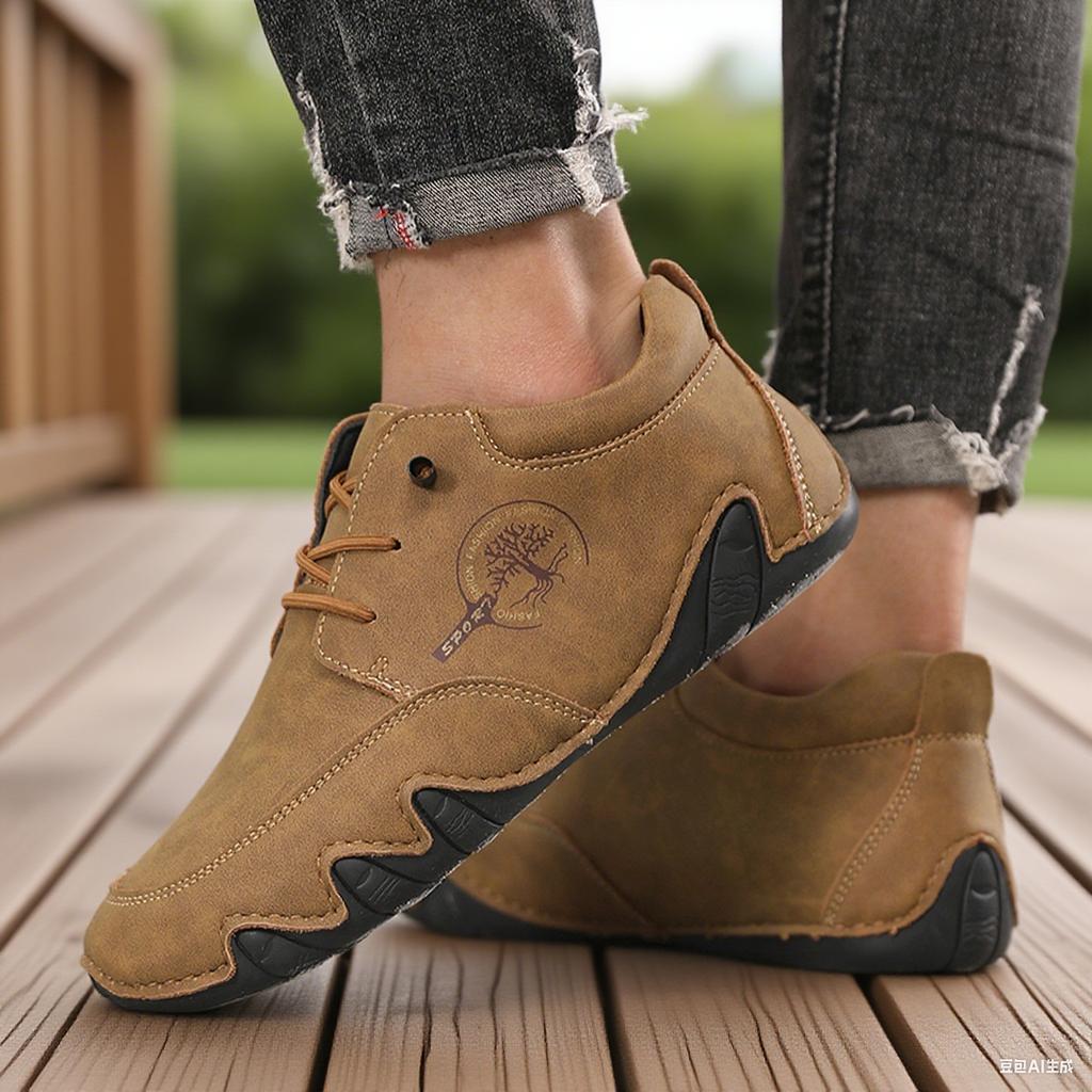 Fashion Casual Sports Shoes Men Cross Training Shoes with Lace Up Design Suitable for Running Tennis Shoes New Promotion Casual Leather