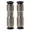 2pcs 1/4" OD Check Valve 1 Way Push to Connect Valve Metalwork One-way Valve  Water